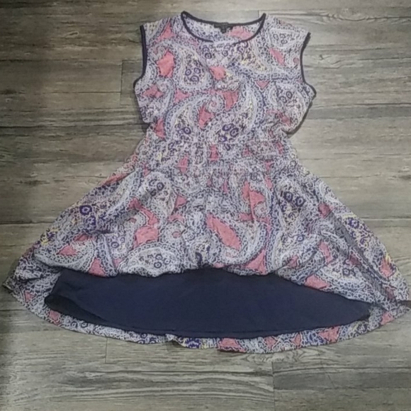 Jcrew dress size 6 smocked waist 100%silk paisley - Picture 6 of 7